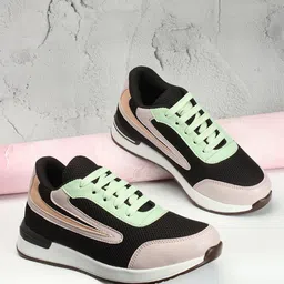 OPHELIA Women Colourblocked Lace-Up Sneakers-image-49