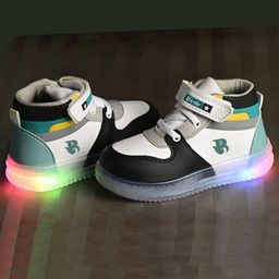 BIRDE Boys Colourblocked Round Toe Lightweight Sneakers-58