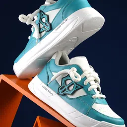 KRAASA Men Colourblocked Round Toe Sneakers-image-97