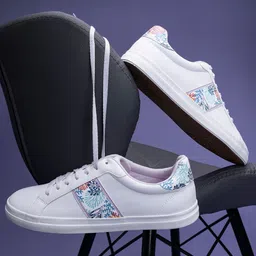 Red Tape Women Printed Lace-Up Sneakers-7