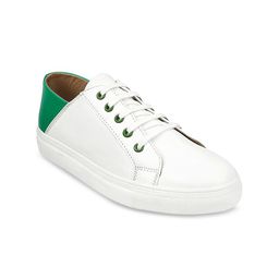 Wet Blue Women White & Green Colourblocked Sneakers-51