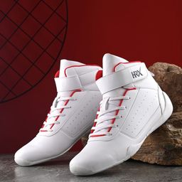 HRX by Hrithik Roshan Men White & Red Perforated Motorsports Sneakers-image-53