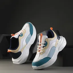 knoos Women Colourblocked Water Repellent Upper Sneakers-14