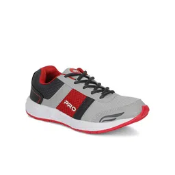 Khadims Boys Grey & Red Colourblocked Sneakers-12
