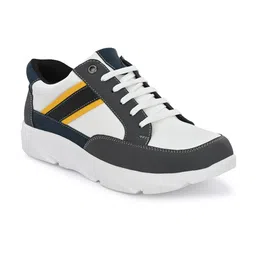 John Karsun Men Grey Colourblocked Sneakers-19