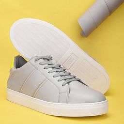 HRX by Hrithik Roshan Men Grey & White Lightweight Comfort Insole Contrast Sole Sneakers-26