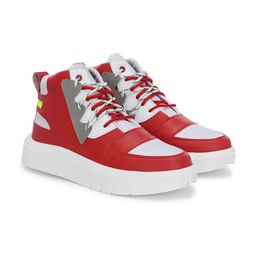 Hundo P Men Colourblocked Round Toe Sneakers-image-79