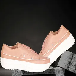 Denill Women Mid-Top Lace-Ups Colourblocked Sneakers-image-83