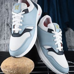 Woakers Men Colourblocked Lightweight Comfort Insole Contrast Sole Sneakers-image-56