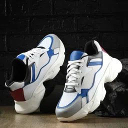 El Paso Men Colourblocked Lightweight Leather Sneakers-35