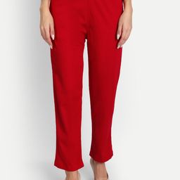 APELLA Women Red Regular Trousers-image-21