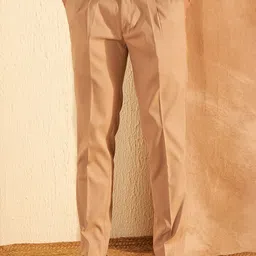 DENNISON Men Mid-Rise Smart Tapered Fit Easy Wash Pleated Trousers-image-19