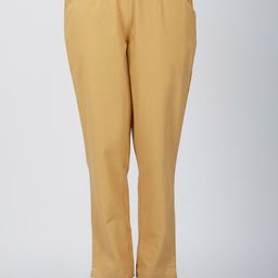 SPARSA Women Mid-Rise Pure Cotton Easy Wash Pleated Regular Trousers-image-96