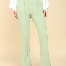 House Of Zelena Women UltraStretch Pregnancy & Postpartum Flared Trousers-image-71