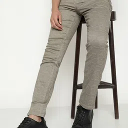 Octave Men Mid-Rise Cotton Regular Trousers-image-75