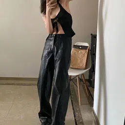 Stylecast X KPOP Flared Polyester Parallel Trousers-image-22