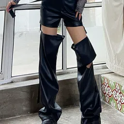 Stylecast X KPOP Women Mid-Rise Original Flared Trousers-image-22