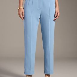 20Dresses Women Blue High-Rise Pleated Trousers-image-81