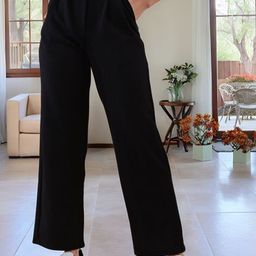 DressBerry Women Classic High-Rise Pleated Trouser-image-85