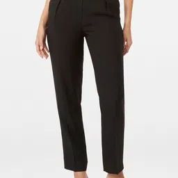 Forever New Women Smart Tapered Fit High-Rise Pleated Trousers-image-83