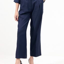 RAREISM Comfort Straight Fit High-Rise Pleated Trousers-image-48
