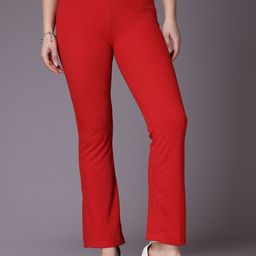 Freehand by The Indian Garage Co Women Flared Bootcut Trousers-picture-20