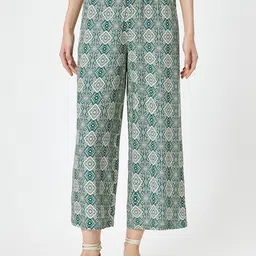 Koton Women Geometric Printed Trouser-image-2