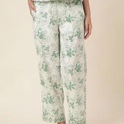 Fabindia Women Floral Printed Trousers-picture-14