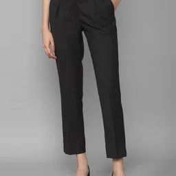Allen Solly Woman Checked Pleated Trousers-image-12