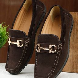 Teakwood Leathers Men Suede Loafers-image-44