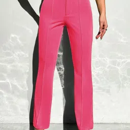 Stylecast X Slyck Women Comfort Wrinkle Free Bootcut Trousers-image-97