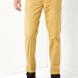 Wildcraft Men Relaxed Mid-Rise Regular Fit Wrinkle Free Trousers-image-76