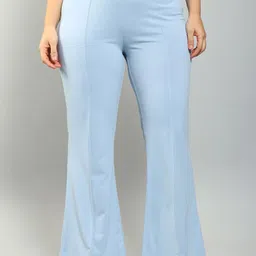 Plus Size Women Relaxed Wrinkle Free Trousers-11