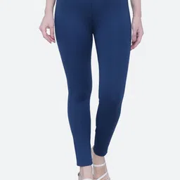 FCK-3 Women Cotton Smart Slim Fit High-Rise Wrinkle Free Trousers-image-51