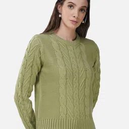 Chemistry Self Designed Round Neck Acrylic Sweaters-image-88