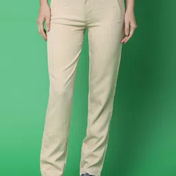 UNLIMITED Women Solid Regular Fit Regular Length Mid-Rise Regular Trousers-image-73