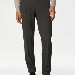 Marks & Spencer Men Checked Regular Trousers-image-40
