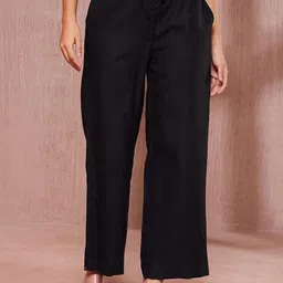Fabindia Women Straight Fit Trousers-image-27