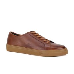 Hush Puppies Men Brown Perforations Leather Sneakers-image-9