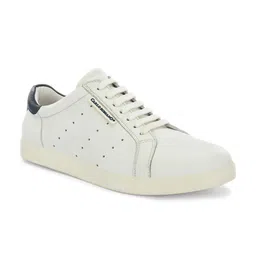 CARLO ROMANO Men Perforated Leather Lightweight Sneakers-image-74