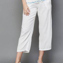 Melange by Lifestyle Women Mid-Rise Cotton Culottes-image-45