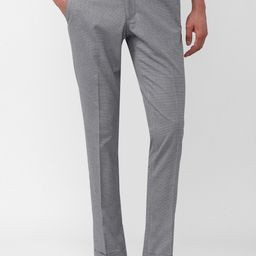 SIMON CARTER LONDON Men Checked Slim Fit Formal Trousers-image-24