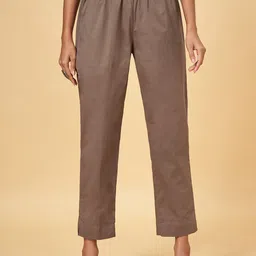 RANGMANCH BY PANTALOONS Women Mid-Rise Cotton Trousers-43