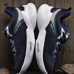 ASIAN Women Navy Blue Woven Design Sneakers-56