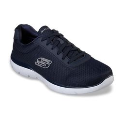 Skechers Men Navy Blue Woven Design Sneakers-picture-58