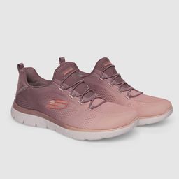 Skechers Women Purple Woven Design Sneakers-35