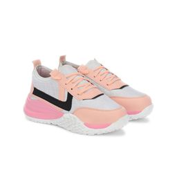 Hundo P Women Colourblocked Round Toe Sneakers-image-54