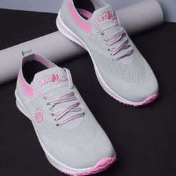 Action Women Textured Lace Up Sneakers-41
