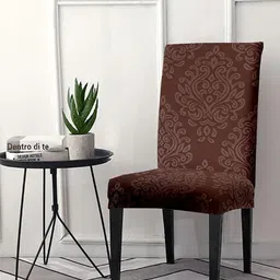 Cortina Brown Printed Super Stretchable Chair Covers-image-39