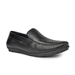 Buckaroo Men Textured Leather Loafers-image-65